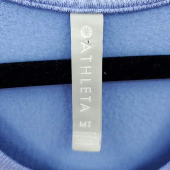 Athleta Coaster Luxe Sweatshirt MT Serendipity Blue/Periwinkle - Picture 4 of 15